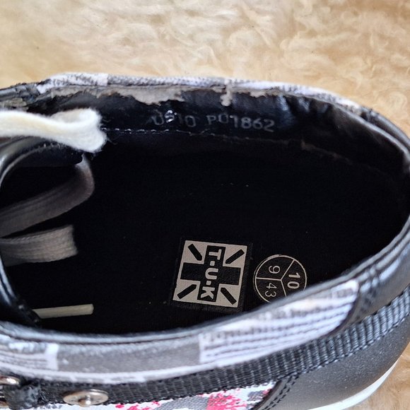 TUK Sid and Nancy hightop sneakers Size 10 NEW - Picture 7 of 7